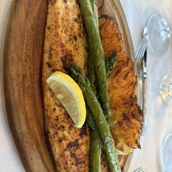 1852 Grill Room - Whitefish with asparagus and potatoes - American Near Me - Mackinac Island, Michigan