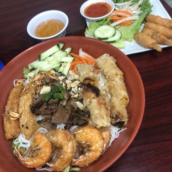 Pho House - Grilled shrimp paste and the House Special Vermicelli Noodles. Very tasty - Vietnamese Near Me - Lawndale, California Pho House - Grilled shrimp paste and the House Special Vermicelli Noodles. Very tasty - Vietnamese Near Me - Lawndale, California