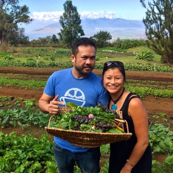 O'o Farms - Picking our lunch salad. Yummmm. - Food Tours Near Me - Kula, Hawaii O'o Farms - Picking our lunch salad. Yummmm. - Food Tours Near Me - Kula, Hawaii