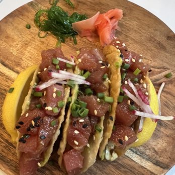 New Heights Restaurant - Tuna Poke Tacos - New American Near Me - Washington, DC, District of Columbia