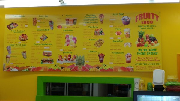 Menu photo 8 Fruity Loco Spring Valley, CA