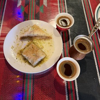 Gyros & Grill - Coffee and Baklava (Walnut and Pistachio) - Mediterranean Near Me - Littleton, Colorado Gyros & Grill - Coffee and Baklava (Walnut and Pistachio) - Mediterranean Near Me - Littleton, Colorado