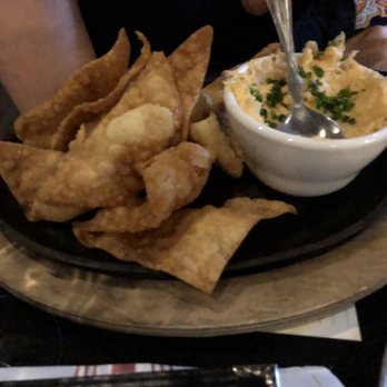 The B.O.B. - Buffalo chicken dip with wontons. - Dance Clubs Near Me - Grand Rapids, Michigan