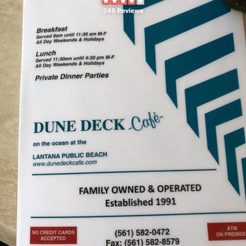 The Dune Deck Cafe - Breakfast & Brunch Near Me - Lantana, Florida