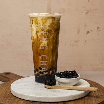 Feng Cha - Rosenberg - Creme Brulee Dirty Boba - Coffee & Tea Near Me - Rosenberg, Texas