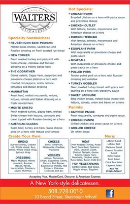 Menu photo 7 Walter's Deli Nantucket, MA Menu photo 7 Walter's Deli Nantucket, MA