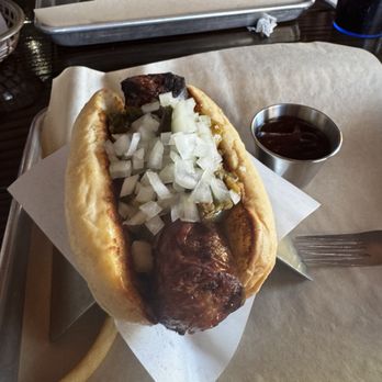 Bangers & Brews - Westside - Spicy Burnt End Brat - German Near Me - Bend, Oregon