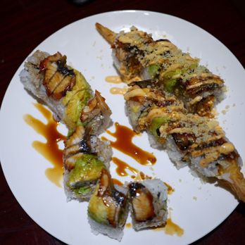Sushi Yokohama - Black Tiger Roll  Dragon Roll - Sushi Bars Near Me - Dallas, Texas