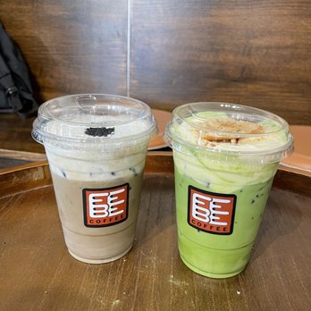 Febe Coffee - Sesame hojicha and banana matcha - Coffee & Tea Near Me - Irvine, California