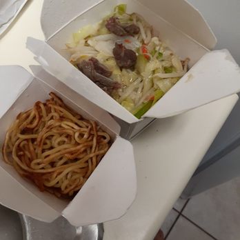 Chin's Cafe - Burnt noodles and green beef - Chinese Near Me - Eureka, California