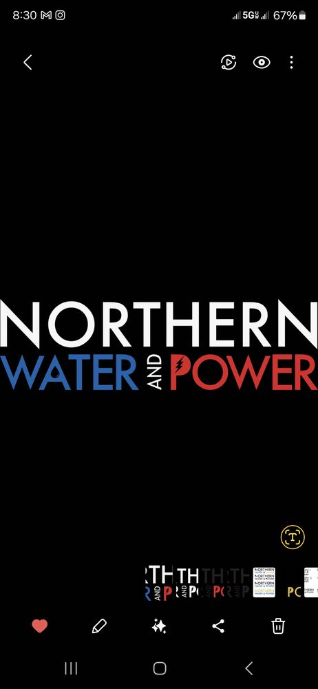 Slide of Northern Water and Power