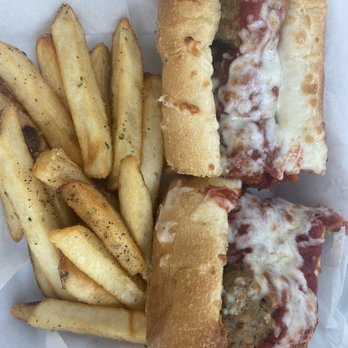 Villa Grill - Meatball sub side of fries - Greek Near Me - Clemmons, North Carolina Villa Grill - Meatball sub side of fries - Greek Near Me - Clemmons, North Carolina