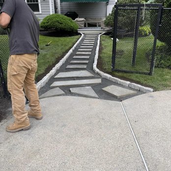 Balboni Garden & Landscape - Walkway in progress - Landscaping Near Me Balboni Garden & Landscape - Walkway in progress - Landscaping Near Me