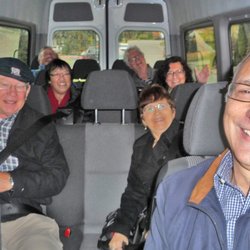 Red Dog Wine Tours - Inside spacious and comfortable Mercedes Sprinter van