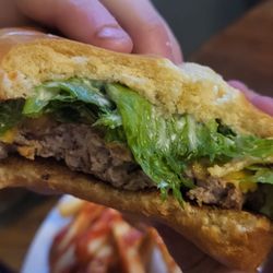Jack Mason's Tavern and Brewery - Perfectly medium rare burger