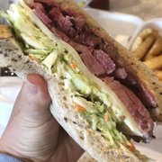 Photo of Langer's Delicatessen - Los Angeles, CA, United States. #19. Good bread, Coleslaw Salad, and pastrami