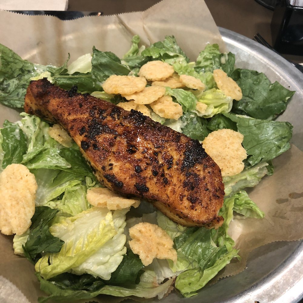 Farmerbrown - Blackened salmon Caesar salad - Southern Near Me - San Francisco, California Farmerbrown - Blackened salmon Caesar salad - Southern Near Me - San Francisco, California