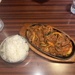 GoGo Pocha - Spicy bulgogi with white rice