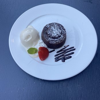 Il Fornaio - Vulcano dark chocolate Dessert caramel gelato $15 - Italian Near Me - Mountain View, California