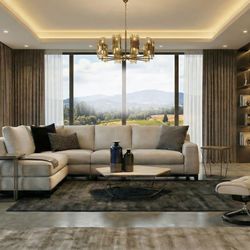 Furnitalia - Modern living and dining interior featuring contemporary furniture available at Furnitalia showroom in Sacramento.