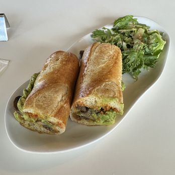Baguette Cafe - The Pesto Sandwich with mushrooms - Breakfast & Brunch Near Me - Henderson, Nevada