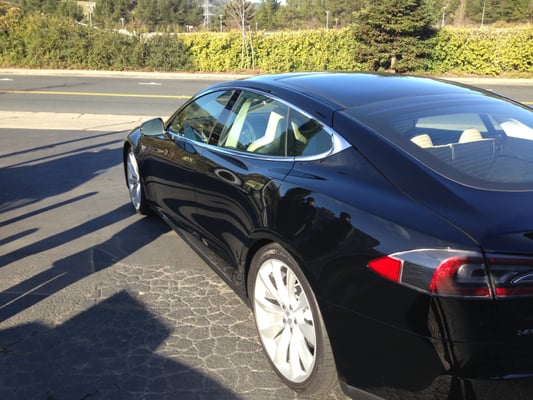 Photo of Orinda Auto Detail - Orinda, CA, US. Tesla S with a full Opti Coat Pro application.