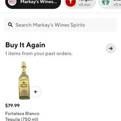 Mar-Kay's Liquor - New marked up price immediately after order was placed.