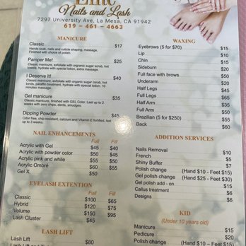 Elite Nails & Lash - Services and pricing - Nail Salons Near Me - La Mesa, California Elite Nails & Lash - Services and pricing - Nail Salons Near Me - La Mesa, California