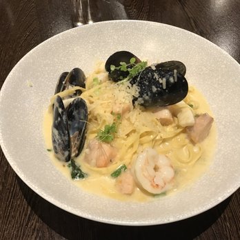 Sundeck Brasserie - Seafood Linguini - Fish, Prawns, Calamari, Mussels in a choice of creamy Napoli or cream sauce. $22.90 Member price. - Brasseries Near Me - Kingsford, NSW