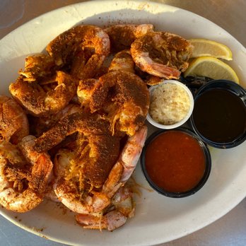 Conch Republic Seafood - Key West Pink Peel & Eat Shrimp with extra old bay - Seafood Near Me - Key West, Florida