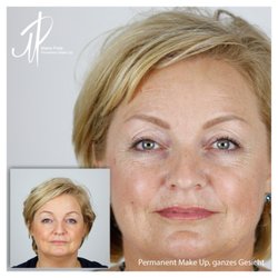 BeautyCase Academy - Permanent Make Up am ganzen Gesicht. Aufnahmen davor und danach. Abgeheilte Ergebnisse.