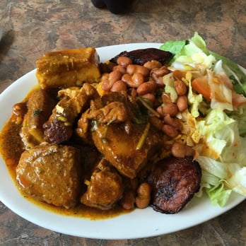 Caribbean Cafe - Pork stew. $7 lunch special - Caribbean Near Me - New Brunswick, New Jersey