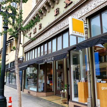 LATHER - LATHER is located on Colorado Blvd & Fair Oaks Ave., Old Town Pasadena, The Exchange Building next to Eileen Fisher and Pottery Barn stores. - Cosmetics & Beauty Supply Near Me - Pasadena, California LATHER - LATHER is located on Colorado Blvd & Fair Oaks Ave., Old Town Pasadena, The Exchange Building next to Eileen Fisher and Pottery Barn stores. - Cosmetics & Beauty Supply Near Me - Pasadena, California