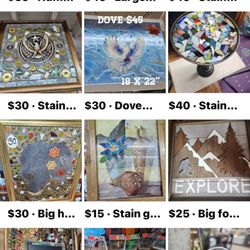 Dragonfly Vendor Market Place - Acrlyic and Stainglass