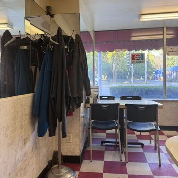 The Curve - Checkerboard linoleum & a coat rack, I'm guessing from waaay back - Diners Near Me - Madison, Wisconsin The Curve - Checkerboard linoleum & a coat rack, I'm guessing from waaay back - Diners Near Me - Madison, Wisconsin