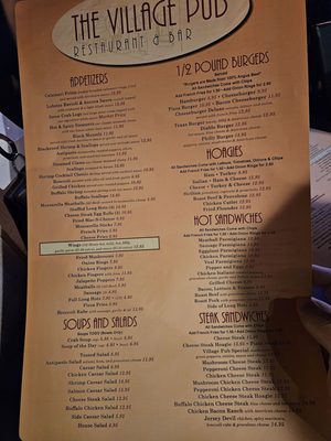 Menu photo 2 Village Pub & Package Goods Tabernacle, NJ Menu photo 2 Village Pub & Package Goods Tabernacle, NJ