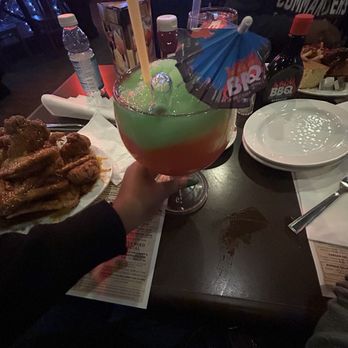 Dallas BBQ - Large Frozen Cocktail with Shooter - Barbeque Near Me - New York, New York Dallas BBQ - Large Frozen Cocktail with Shooter - Barbeque Near Me - New York, New York