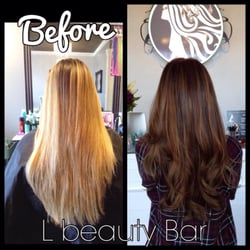 L Beauty Bar - Another gorgeous client going rich chocolate