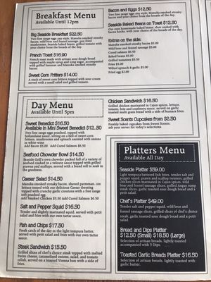 Menu photo 2 Seaside Grill Auckland, AUK