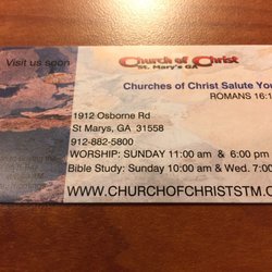 Church of Christ - Business card