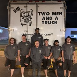 Two Men and a Truck Rockford - Our movers in Belvidere, Illinois helping with the Main Street Market