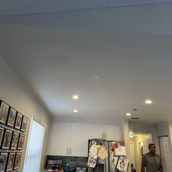 Pro Results Painters & Popcorn Removers - Finished product: removed popcorn and made ceiling smooth and painted