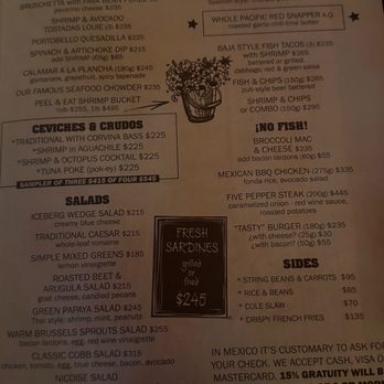 Joe Jack's Fish Shack - Menu - Seafood Near Me - Puerto Vallarta, JAL