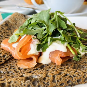 Le Cafe Du Val - Smoked Salmon Galette - Cafes Near Me - Henderson, Nevada