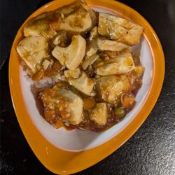 Cosmo - mapo tofu over rice