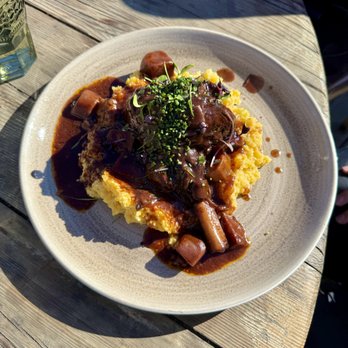 Restaurant Chez Vrony - Lamb shank - Swiss Food Near Me - Zermatt, VS