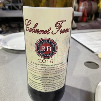 Running Brook Vineyard & Winery - Cabernet Franc - Wineries Near Me - North Dartmouth, Massachusetts Running Brook Vineyard & Winery - Cabernet Franc - Wineries Near Me - North Dartmouth, Massachusetts