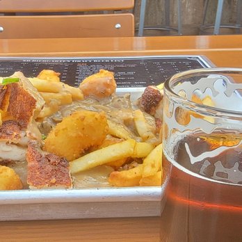 Eat This Shoot That! - The Bier Garten- Pork poutine fries - Food Tours Near Me - Santa Barbara, California