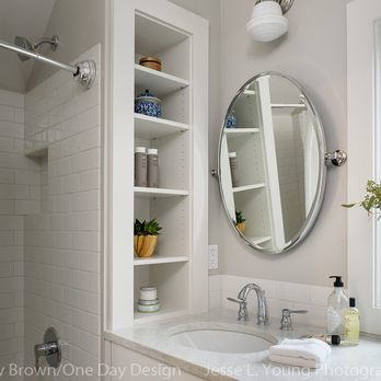 One Day Design - Classic Guest bath Renovation - Interior Design Near Me One Day Design - Classic Guest bath Renovation - Interior Design Near Me