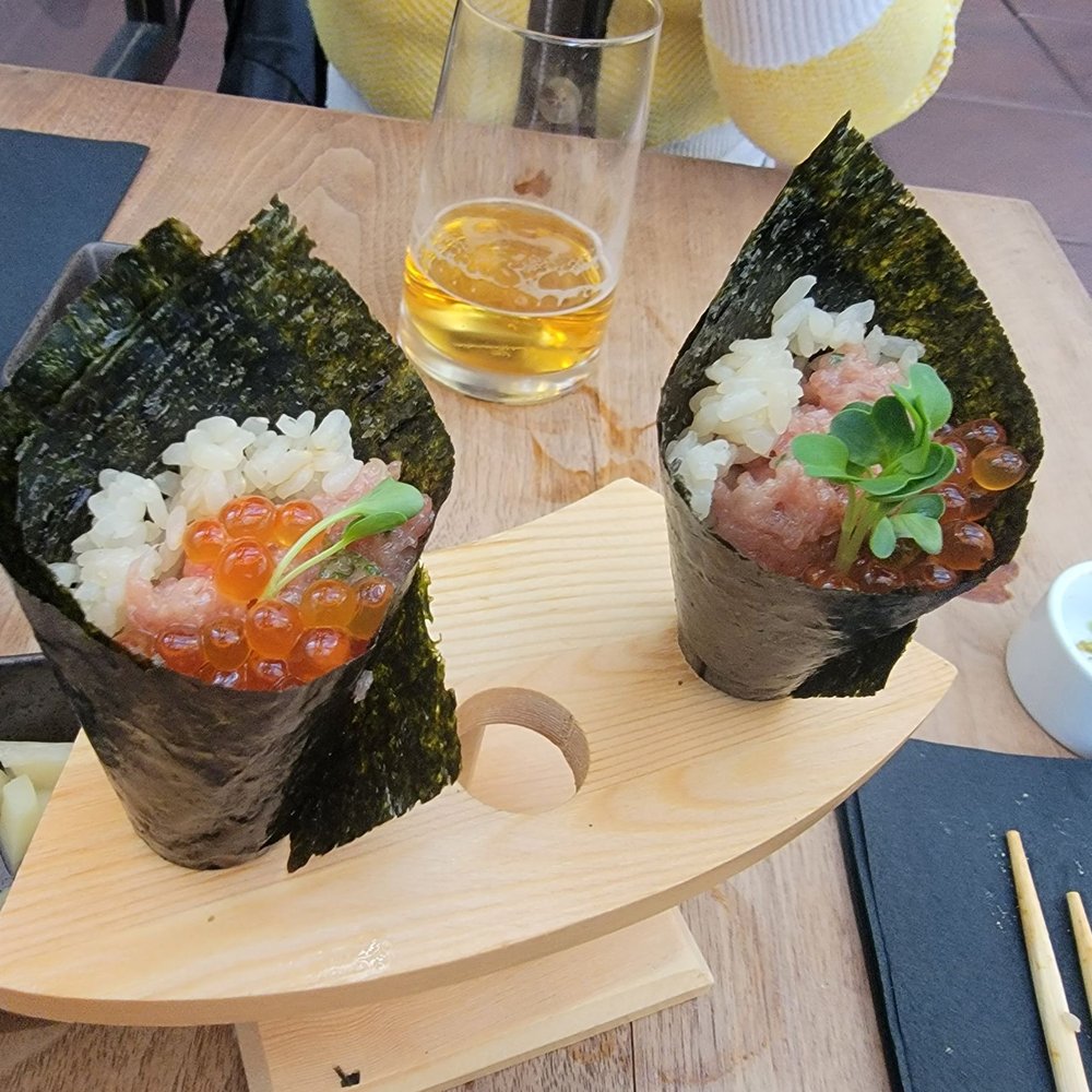 Sushi Lab Rooftop - Ikura Toro handroll. Came with the $60 omakase. Quite good!! - Japanese Near Me - New York, New York Sushi Lab Rooftop - Ikura Toro handroll. Came with the $60 omakase. Quite good!! - Japanese Near Me - New York, New York